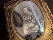 Load image into Gallery viewer, 1/4 Daguerreotype of a Boy by Boston Photographer C.V. Allen
