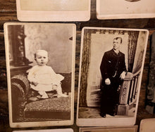 Load image into Gallery viewer, 1800s / antique cabinet card CDV and tintype photo lot 1860s and later
