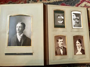 Antique Leather Album 39 Photos Tintypes CDV