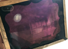 Load image into Gallery viewer, Outdoor Purple Glass Ambrotype of House or Hotel 1860s, Civil War Era
