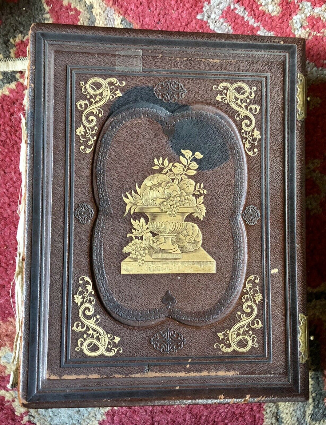 Large Chester County Pennsylvania Photo Album ID's Tax Stamps Quality Leather