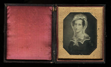 Load image into Gallery viewer, 1840s 1850s Daguerreotype Painting Revolutionary War or Colonial Era Woman 1700s
