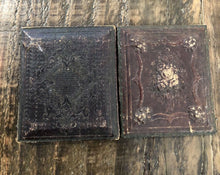 Load image into Gallery viewer, 1850s Daguerreotype Handsome Man &amp; Pretty Wife Fancy Mat Full Leather Case
