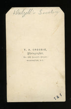 Load image into Gallery viewer, 1860s Civil War Soldier ,Dalzell&#39;s Secretary, Washington DC Photographer Crosbie
