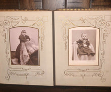Load image into Gallery viewer, Details about  46A leather album Nice Cabinet Cards CDVs Tintype unique design
