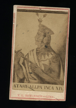 Load image into Gallery viewer, ATAHUALPA INCA RULER HTF / RARE C1870 BY LIMA PERU PHOTOGRAPHER RICHARDSON 1800s
