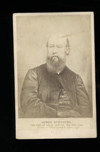Load image into Gallery viewer, RARE 1800s CDV PHOTO JAMES STEPHENS FENIAN BROTHERHOOD IRISH REPUBLICAN BELFAST
