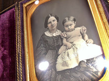 Load image into Gallery viewer, 1/4 Daguerreotype Woman &amp; Daughter by Gurney New York
