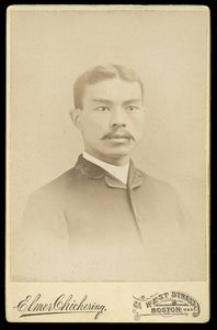 c1885 Elmer Chickering Photo Young Japanese Asian Man - Boston 1800s, Japan Int