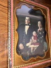 Load image into Gallery viewer, 1/4 Tinted Daguerreotype Young Man &amp; Wife with Chubby Baby - Sealed
