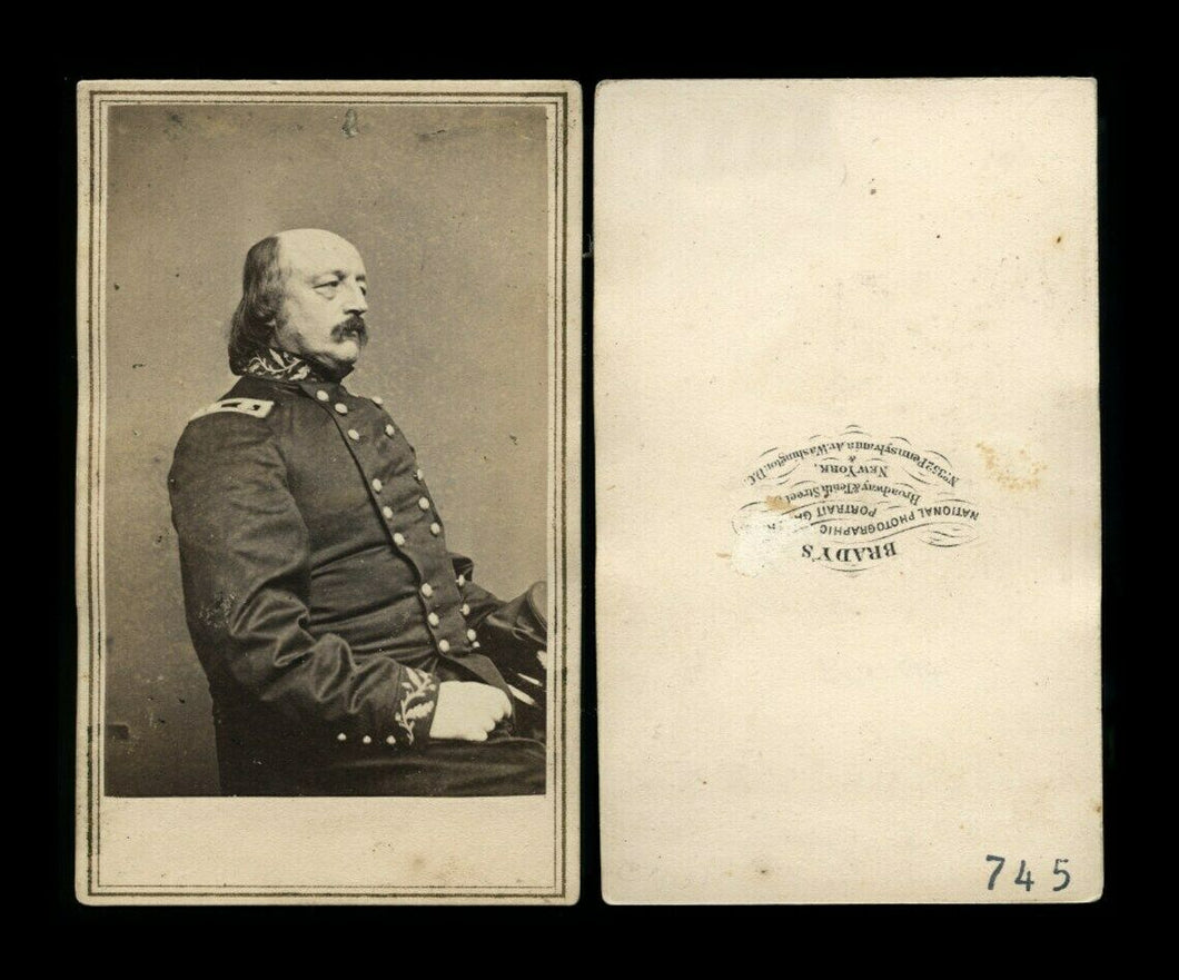 Brady CDV of Civil War General Benjamin Butler