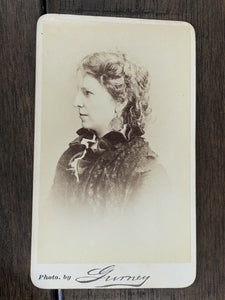 CDV PHOTO OF ACTRESS MAGGIE MITCHELL JOHN WILKES BOOTH GIRLFRIEND BY GURNEY