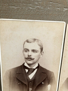 Handsome Victorian Men Big Mustache Lot All Connecticut Antique 1880s Photos
