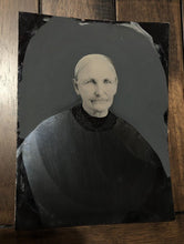 Load image into Gallery viewer, full plate hand painted tintype old widow black mourning dress folk art photo
