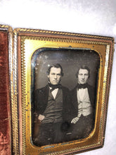 Load image into Gallery viewer, 1/4 Daguerreotype of Two Well-Dressed Men, Identified Buffalo NY Photographer
