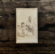 Load image into Gallery viewer, Rare Mexican Occupational Photo Lavandera y Muchacho, 1860s CDV Photo, Mexico
