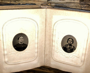 Civil War Era Album Tintypes CDV Photos Tax Stamps IDs