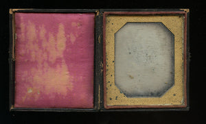 1840s 1/6 Daguerreotype in Full Leather Case 6436F