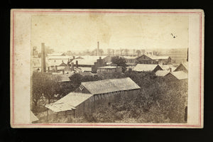 1860s CDV Town View of St Albans Vermont - Civil War Confederate Raid