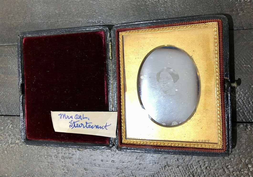 Early Pioneer Photographer WHIPPLE Daguerreotype Photo ID'd Woman Boston Rare