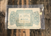 Load image into Gallery viewer, Antique 1870s Dry Goods 25 Cent Coupon! Double-Sided / Jackson Tennessee Store
