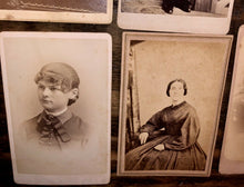 Load image into Gallery viewer, 1800s / antique cabinet card CDV and tintype photo lot 1860s and later
