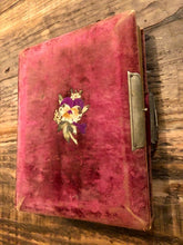 Load image into Gallery viewer, Victorian Sewn Flower Cover Album 1860s CDV Tintype Cabinet Card
