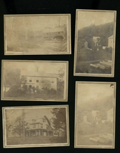 Load image into Gallery viewer, Lot of 5 1860s CDVs Town Views by Cummington Massachusetts Photographer Spellman
