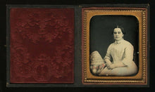 Load image into Gallery viewer, 1850s 1/6 Tinted Daguerreotype Woman with Bonnet - Sealed, Full Case
