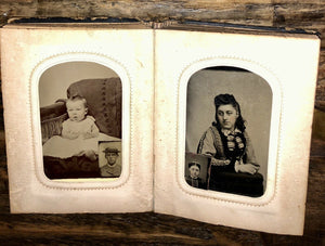 Civil War Era Album Tintypes CDV Photos Tax Stamps IDs