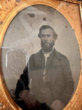Load image into Gallery viewer, Half Plate Tinted Ambrotype Photo of a Bearded Man Georgia Estate 1850s
