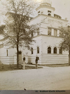 LARGE PHOTO KANSAS STATE BUILDING 1893 CHICAGO COLUMBIAN EXPOSITION WORLD'S FAIR