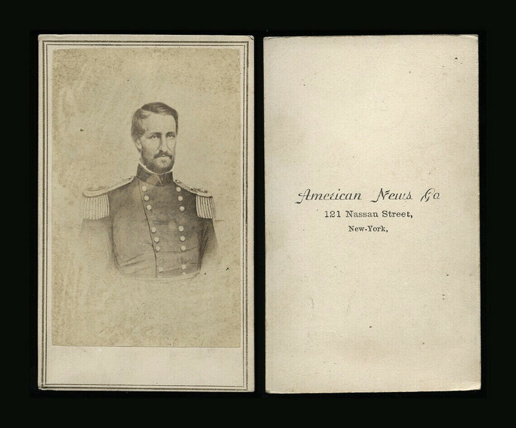 Civil War General Rosecrans, Original 1860s CDV