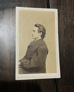 CDV of Edwin Booth Bro of Lincoln Assassin by Fredricks with Civil War Tax Stamp