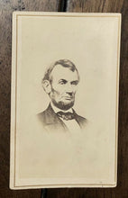Load image into Gallery viewer, 1860s CDV of Abraham Lincoln From Brady Gallery / 5 Dollar Bill Portrait
