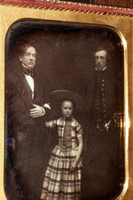 Load image into Gallery viewer, Rare 1853 Daguerreotype of Thomas Hinckley Bond &amp; Children, Son in Navy Uniform
