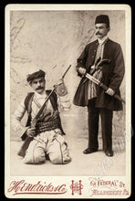Load image into Gallery viewer, RARE 1800s Double Exposure Trick Photo Armed Iranian Persian Man Signed &amp; ID&#39;d
