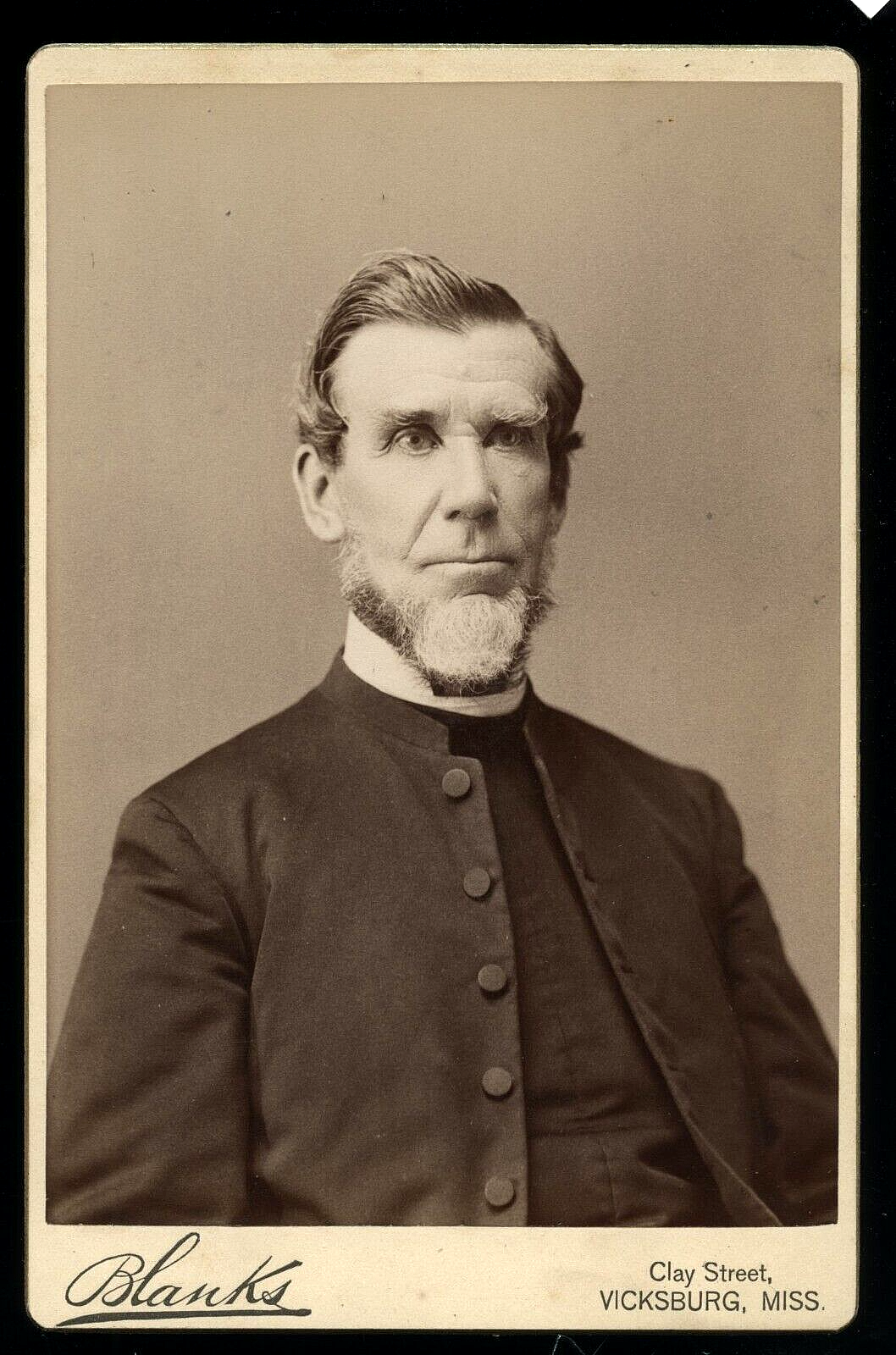 1880s Photo Vicksburg Mississippi Photographer Civil War Confederate Chaplain?