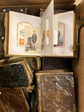Load image into Gallery viewer, Gigantic Lot of Antique 1860s 1870s Photo Album Hundreds of CDV &amp; Tintype Photos
