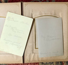 Load image into Gallery viewer, Antique Leather Album 20 Cabinet Card Photos All Identified
