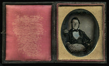 Load image into Gallery viewer, 1840s 1/6 Daguerreotype Sideburns Man Holding Western Style Hat - Sealed
