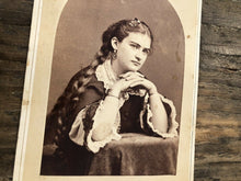 Load image into Gallery viewer, Pretty Woman Long Hair Braid by Gurney New York 1800s Cabinet Card Photo Famous?

