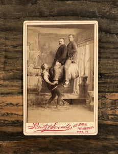 Original 1800s Photo Circus Sideshow Strongman John Jennings "The Modern Samson"
