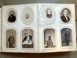 Civil War Era Album 165 Photos CDV Tintype ID'd Scott Barrow Fam Mexican War Vet