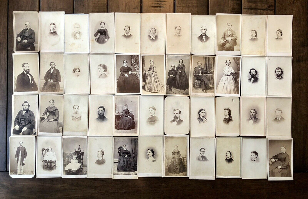 Lot Of 44 Civil War Era / 1860s CDV Photos