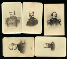 Load image into Gallery viewer, Lot of Original 1860s CDVs of Civil War Figures / Soldiers / Generals
