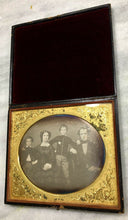 Load image into Gallery viewer, Large Daguerreotype of Family Push Button Leather Case North Carolina Estate

