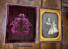 Load image into Gallery viewer, 1/4 Daguerreotype Woman &amp; Daughter by Gurney New York
