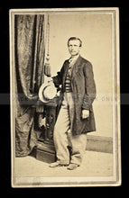 Load image into Gallery viewer, New York Man in Nashville Tennessee + Civil War Tax Stamp - signed ID&#39;d MS EDELY
