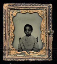 Load image into Gallery viewer, 1850s 1860s Ambrotype Photo - Cute Little African American Boy - Slavery Era
